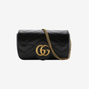 1위 [유명유튜버가 반한제품]영상 Gucci 구찌 마몬트 마틀라세 백 화이트,블랙 & 미니,스몰,미디움 443497