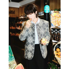 LOUIS VUITTON 루이비통 시크 칼라리스 울 자켓