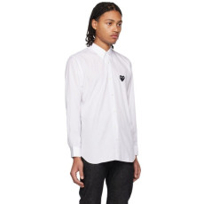 COMME DES GARCONS 꼼데가르송 블랙와펜 화이트 셔츠