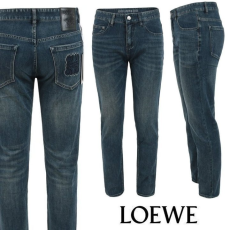 LOEWE 로에베 아나그램 블루 자수 슬림 일자진