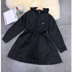 PRADA 프라다 리사이클 나일론 미디 트렌치 바람막이 자켓