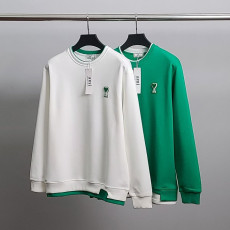 ●3월 판매 10위● AMI 아미 그린하트 레이어드 맨투맨