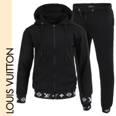 LOUIS VUITTON 루이비통 엠보 로고 후드 집업 셋트