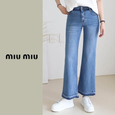 MIUMIU 미우미우 와이드 청바지