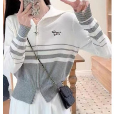 THOM BROWNE 톰브라운 헥터 하프배색 투웨이집업 니트 2COLOR