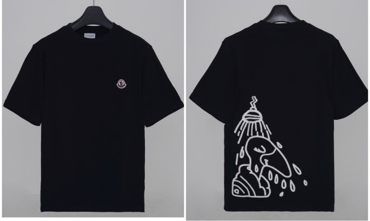 ●5월 판매 4위● MONCLER 몽클레어 고무패치 자수반팔 2COLOR