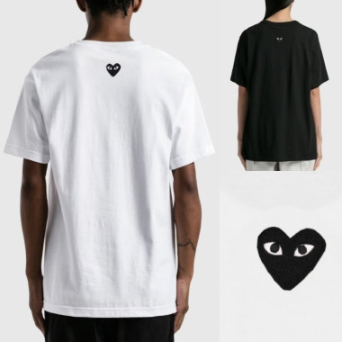 COMME DES GARCONS 꼼데가르송 백 하트로고 반팔