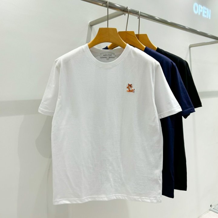 MAISON KITSUNE 메종키츠네 칠랙스 패치 반팔 티셔츠
