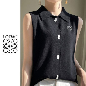 ●6월 판매 20위● LOEWE 로에베 자수 투버튼 카라민소매 5COLOR