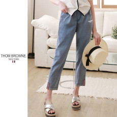 THOM BROWNE 톰브라운 연청 배기 바지