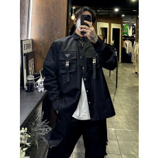 PRADA 프라다 리나일론 하이브리드 셔츠 자켓
