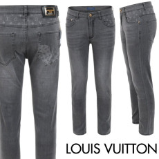 LOUIS VUITTON 루이비통 골드 플레이트 다크 그레이 슬림 일자진