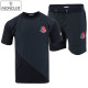 MONCLER 몽클레어 언발 배색 칼라 패치 반팔 & 반바지 세트