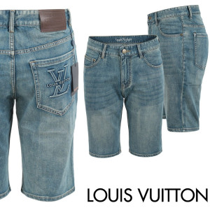 LOUIS VUITTON 루이비통 로고 엠보 하프 팬츠
