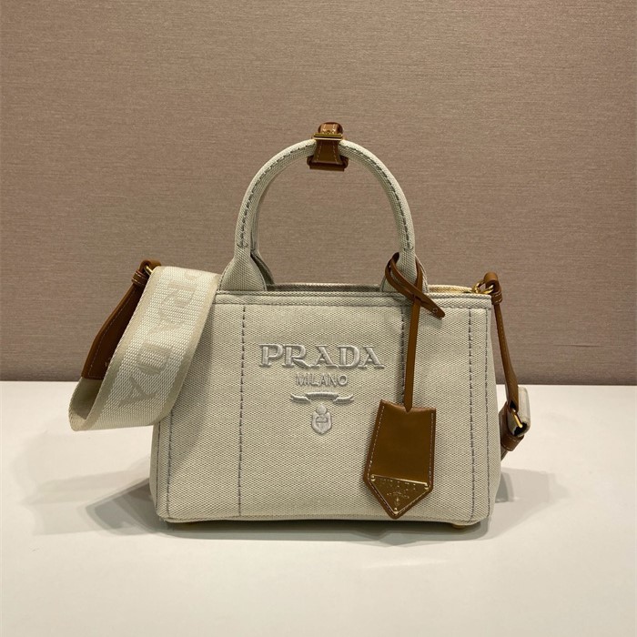 PRADA 프라다 린넨 토트백 1BA038