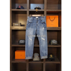 STONE ISLAND 스톤아일랜드 밑단컷팅 볼리아 스크레치 덧댐진