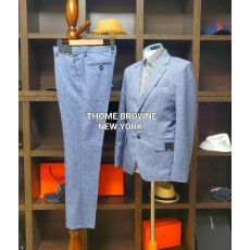 THOM BROWNE 톰브라운 블랙 모던 뉴욕 보카시 블루 슈트 셋트