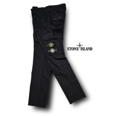 STONE ISLAND 스톤아일랜드 가먼트다이 워시드 와팬 스판 카고 팬츠