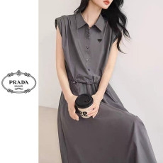 PRADA 프라다 무브 단추 치마투피스 2COLOR