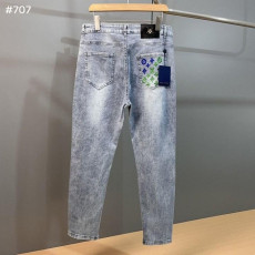 LOUIS VUITTON 루이비통 모노그램 블랙탭 워싱 데님 팬츠