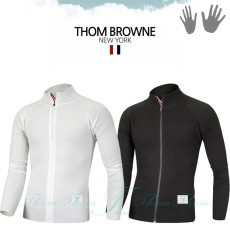 THOM BROWNE 톰브라운 하프 니트 집업