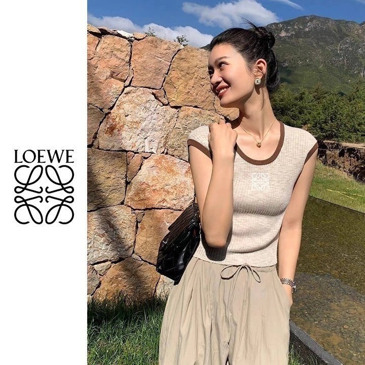 LOEWE 로에베 배색 니트 나시 4COLOR