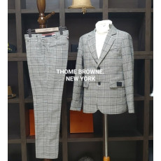 THOM BROWNE 톰브라운 모던 뉴욕 글렌체크 슈트 셋트