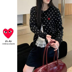 COMME DES GARCONS 꼼데가르송 도트 라운드 가디건 2COLOR