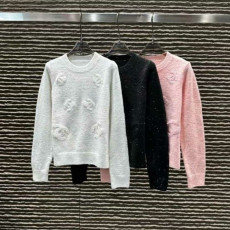 CHANEL 샤넬 자카드 풀오버 스웨터 니트