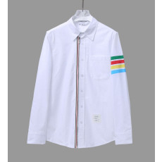 THOM BROWNE 톰브라운 컬러 사선완장 지퍼 셔츠