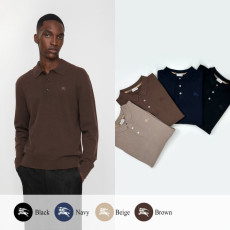 BURBERRY 버버리 기마 자수 카라 니트