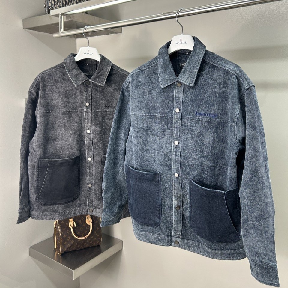 BALENCIAGA 발렌시아가 포켓자수 청자켓