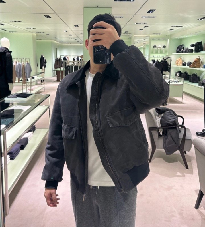 PRADA 프라다 백로고 워싱 자켓