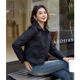 DIOR 디올 누빔 하프 자켓