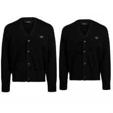 PRADA 프라다 트라이앵글 플레이트 가디건