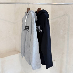 COMME DES GARCONS 꼼데가르송 로고 프린트 오버사이즈 후드