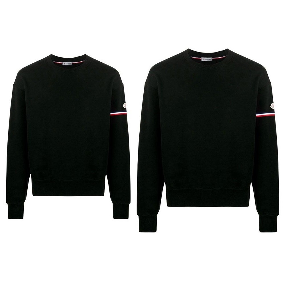 MONCLER 몽클레어 삼선 암밴딩 맨투맨