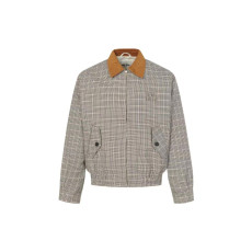 MIUMIU 미우미우 체크 패턴 블루종 자켓