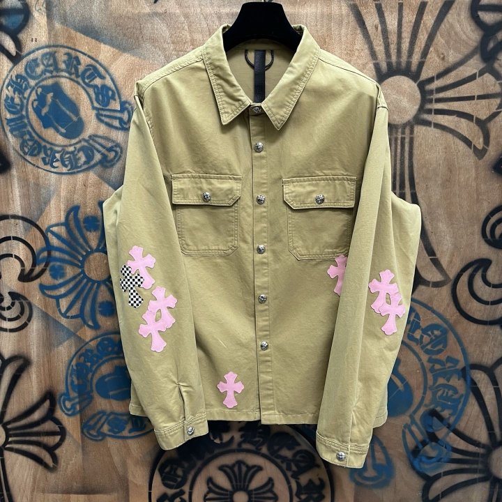 CHROME HEARTS 크롬하츠 워크독 크로스 패치 셔츠 자켓