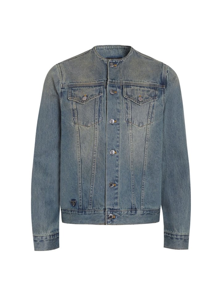 PRADA 프라다 칼라 리스 데님 트러커 자켓 2COLOR