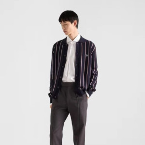 PRADA 프라다 스트라이프 가디건