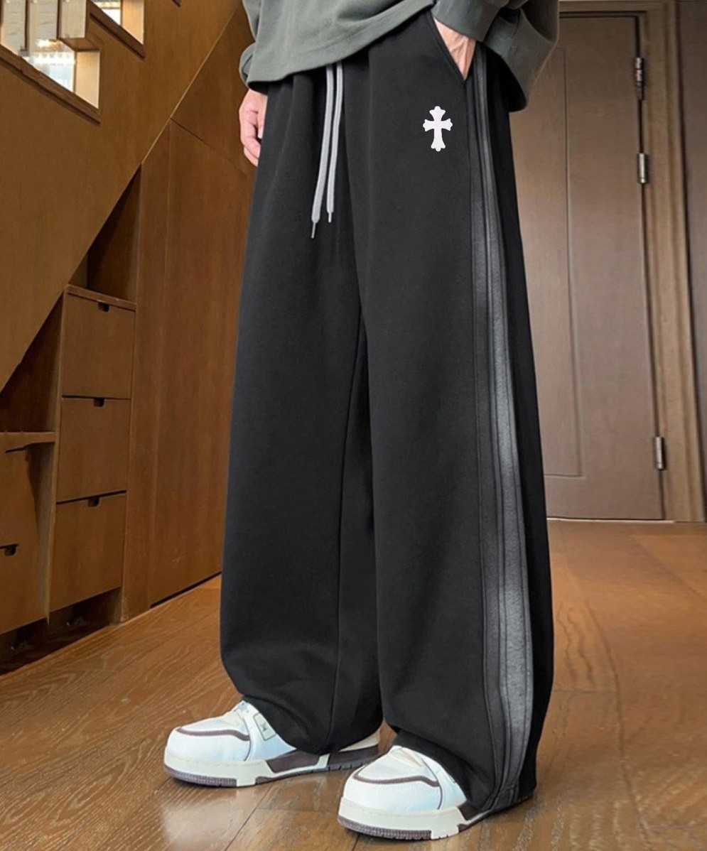 CHROME HEARTS 크롬하츠 워싱 기모 와이드 스웻 팬츠 2COLOR