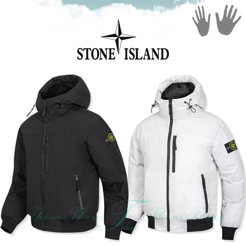 STONE ISLAND 스톤아일랜드 라이프 숏 후드 패딩 점퍼