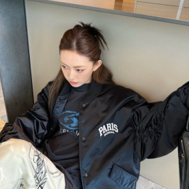 BALENCIAGA 발렌시아가 파리스 셔링 봄버 자켓