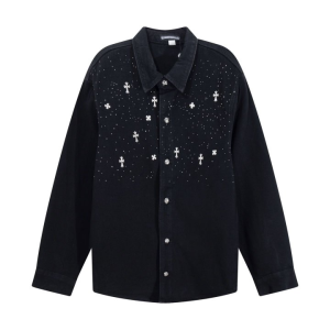 CHROME HEARTS 크롬하츠 메탈 포인트 데님 자켓