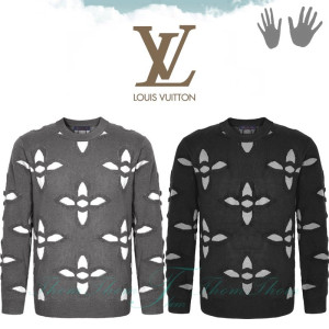 LOUIS VUITTON 루이비통 꽃 울 캐시 니트
