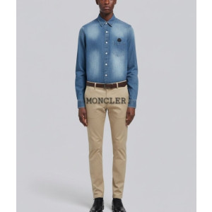 MONCLER 몽클레어 블랙라벨 리안 워싱 청 셔츠
