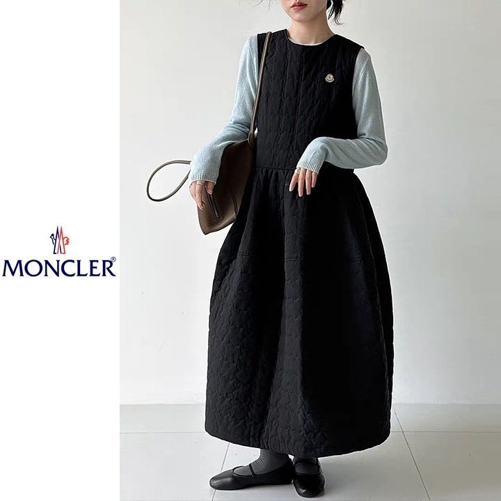 MONCLER 몽클레어  패딩 퀼팅 누빔 롱원피스 2COLOR
