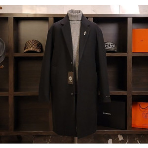 CHROME HEARTS 크롬하츠 크로스 메탈스터드 일라이 롱코트