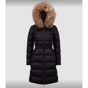 MONCLER 몽클레어 보에딕 후드 시어링 롱 다운재킷